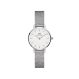 Buy Shop Daniel Wellington Classic Petite Sterling White Dial Silver Mesh Bracelet Watch for Women - DW00100442 USA Online