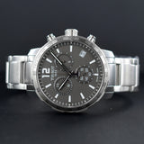Buy Shop Tissot Quickster Chronograph Black Dial Silver Steel Strap Watch For Men - T095.417.11.067.00 USA Online