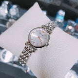 Buy Shop Emporio Armani Gianni T Bar Quartz Silver Dial Silver Steel Strap Watch For Women - AR1935 USA Online