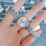 Buy Shop Emporio Armani Gianni T Bar Quartz Silver Dial Silver Steel Strap Watch For Women - AR1935 USA Online