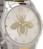 Buy Shop Gucci G Timeless Silver Dial Two Tone Steel Strap Watch For Women - YA1264131 USA Online
