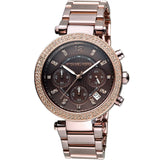 Buy Shop Michael Kors Parker Analog Quartz Brown Dial Brown Steel Strap Watch For Women - MK6378 USA Online