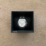 Marc Jacobs Blade White Dial SIlver Steel Strap Watch for Women - MBM3100