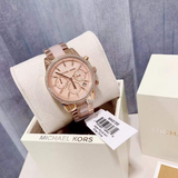 Buy Shop Michael Kors Ritz Chronograph Mother of Pearl White Dial Two Tone Steel Strap Watch For Women - MK6769 USA Online