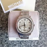 Buy Shop Michael Kors Bryn Quartz Silver Dial Silver Steel Strap Watch For Women - MK6133 USA Online