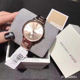 Buy Shop Michael Kors Jaryn Quartz Rose Gold Dial Rose Gold Steel Strap Watch For Women - MK3501 USA Online
