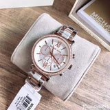 Buy Shop Michael Kors Sofie Chronograph Quartz White Dial Two Tone Steel Strap Watch For Women - MK6558 USA Online