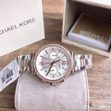 Buy Shop Michael Kors Sofie Chronograph Quartz White Dial Two Tone Steel Strap Watch For Women - MK6558 USA Online