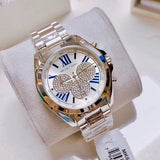 Buy Shop Michael Kors Bradshaw Quartz Silver Dial Silver Steel Strap Watch For Women - MK6320 USA Online