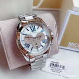 Buy Shop Michael Kors Bradshaw Quartz Silver Dial Silver Steel Strap Watch For Women - MK6320 USA Online