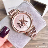 Buy Shop Michael Kors Sofie Quartz Rose Gold Dial Rose Gold Steel Strap Watch For Women - MK4335 USA Online