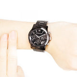 Buy Shop Michael Kors Runway Black Ceramic Dial Black Steel Strap Watch for Women - MK5162 USA Online
