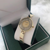 Buy Shop Swarovski Crystalline Bracelet White Dial Gold Steel Strap Watch for Women - 5269253 USA Online