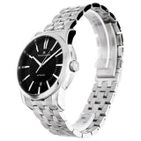 Maurice Lacroix Pontos Date Automatic Black Dial Silver Steel Strap Watch For Men - PT6148-SS002-330