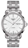 Buy Shop Tissot Automatics III Day Date White Dial Silver Steel Strap Watch For Men - T065.430.11.031.00 USA Online