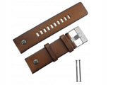 Buy Shop Diesel SBA Dual Time Chronograph White Dial Brown Leather Strap Watch For Men - DZ7269 USA Online