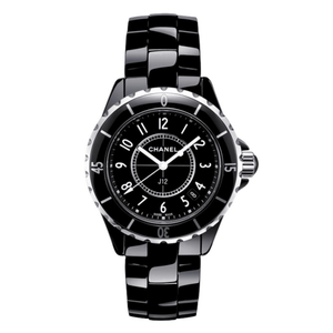 Buy Shop Chanel J12 Quartz Ceramic Black Dial Black Steel Strap Watch for Women - J12 H0682 USA Online