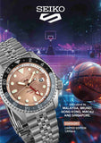 Buy Shop Seiko 5 Sports GMT Thong Sia Limited Edition Brown Dial Silver Steel Strap Watch for Men - SSK043K1 USA Online