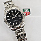 Buy Shop Tag Heuer Aquaracer Automatic Black Dial Silver Steel Strap Watch for Men - WAY2110.BA0928 USA Online