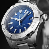 Buy Shop Tag Heuer Aquaracer Quartz Blue Dial Silver Steel Strap Watch for Women - WBD1312.BA0740 USA Online