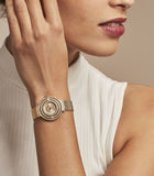 Buy Shop Guess Dream Quartz Gold Dial Gold Mesh Strap Watch For Women - GW0550L2 USA Online