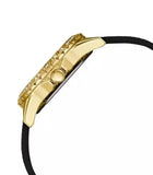 Buy Shop Guess Swirl Quartz Black Dial Black Silicone Strap Watch for Women - W1096L3 USA Online