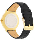 Buy Shop Michael Kors Pyper Black Dial Black Leather Strap Watch For Women - MK2747 USA Online