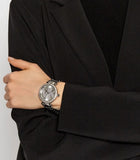 Buy Shop Michael Kors Parker Quartz Silver Dial Silver Steel Strap Watch For Women - MK6658 USA Online