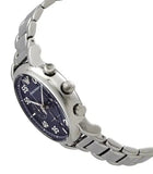 Buy Shop Emporio Armani Luigi Chronograph Blue Dial Silver Steel Strap Watch For Men - AR11132 USA Online