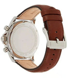 Buy Shop Michael Kors Gage Chronograph Blue Dial Brown Leather Strap Watch For Men - MK8362 USA Online