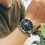 Buy Shop Fossil Townsman Black Dial Silver Steel Strap Watch for Men - ME3107 USA Online