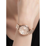 Buy Shop Fossil Jacqueline Rose Gold Dial Rose Gold Steel Strap Watch for Women - ES3435 USA Online