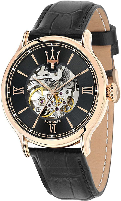 Buy Shop Maserati Epoca Automatic Skeleton Mechanical Black Watch For Men - R8821118001 USA Online