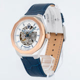 Buy Shop Maserati Stile Automatic Limited Edition White Dial Blue Leather Strap Watch For Men - R8821142001 USA Online