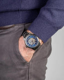 Buy Shop Maserati Epoca Automatic Skeleton Blue Dial Mesh Bracelet Watch For Men - R8823118002 USA Online