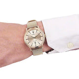 Buy Shop Maserati Epoca Golden Dial Golden Mesh Bracelet Watch For Men - R8853118003 USA Online