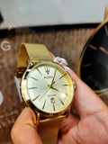Buy Shop Maserati Epoca Golden Dial Golden Mesh Bracelet Watch For Men - R8853118003 USA Online