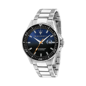 Buy Shop Maserati SFIDA Quartz Bue Dial Stainless Steel Watch For Men - R8853140001 USA Online