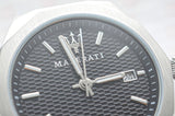 Buy Shop Maserati Stile Analog Black Dial Silver Steel Strap Watch For Men - R8853142003 USA Online