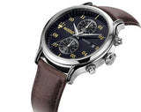Buy Shop Maserati Epoca Chronograph Blue Dial Brown Leather Strap Watch For Men - R8871618001 USA Online
