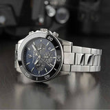 Buy Shop Maserati Competizione Chronograph Blue Dial Silver Steel Strap Watch For Men - R8873600009 USA Online