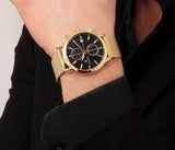 Buy Shop Maserati Epoca 42mm Black Dial Gold Mesh Bracelet Watch For Men - R8873618007 USA Online