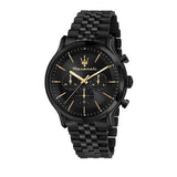 Buy Shop Maserati Epoca Chronograph Limited Edition Black Dial Black Steel Strap Watch For Men - R8873618020 USA Online