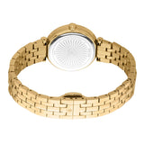 Just Cavalli Chiarezza Snake Core Silver Dial Gold Steel Strap Watch for Women - RC5L078M0025