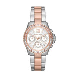 Buy Shop Michael Kors Everest Chronograph White Dial Two Tone Steel Strap Watch For Women - MK7214 USA Online