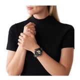 Buy Shop Michael Kors Wren Chronograph Black Dial Two Tone Steel Strap Watch for Women - MK6978 USA Online