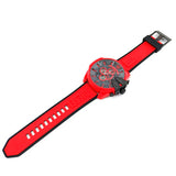 Buy Shop Diesel Mega Chief Chronograph Black Dial Red Rubber Strap Watch For Men - DZ4526 USA Online