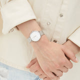 Buy Shop Michael Kors Pyper Quartz Mother of Pearl White Dial Silver Mesh Strap Watch For Women - MK4618 USA Online