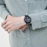 Buy Shop Fossil Neutra Chronograph Blue Dial Blue Steel Strap Watch for Men - FS5826 USA Online
