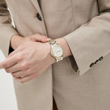 Buy Shop Michael Kors Camille Multifunction Silver Dial Two Tone Steel Strap Watch For Women - MK6982 USA Online